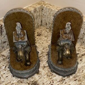The Bombay Company Monkey Elephant Bookends